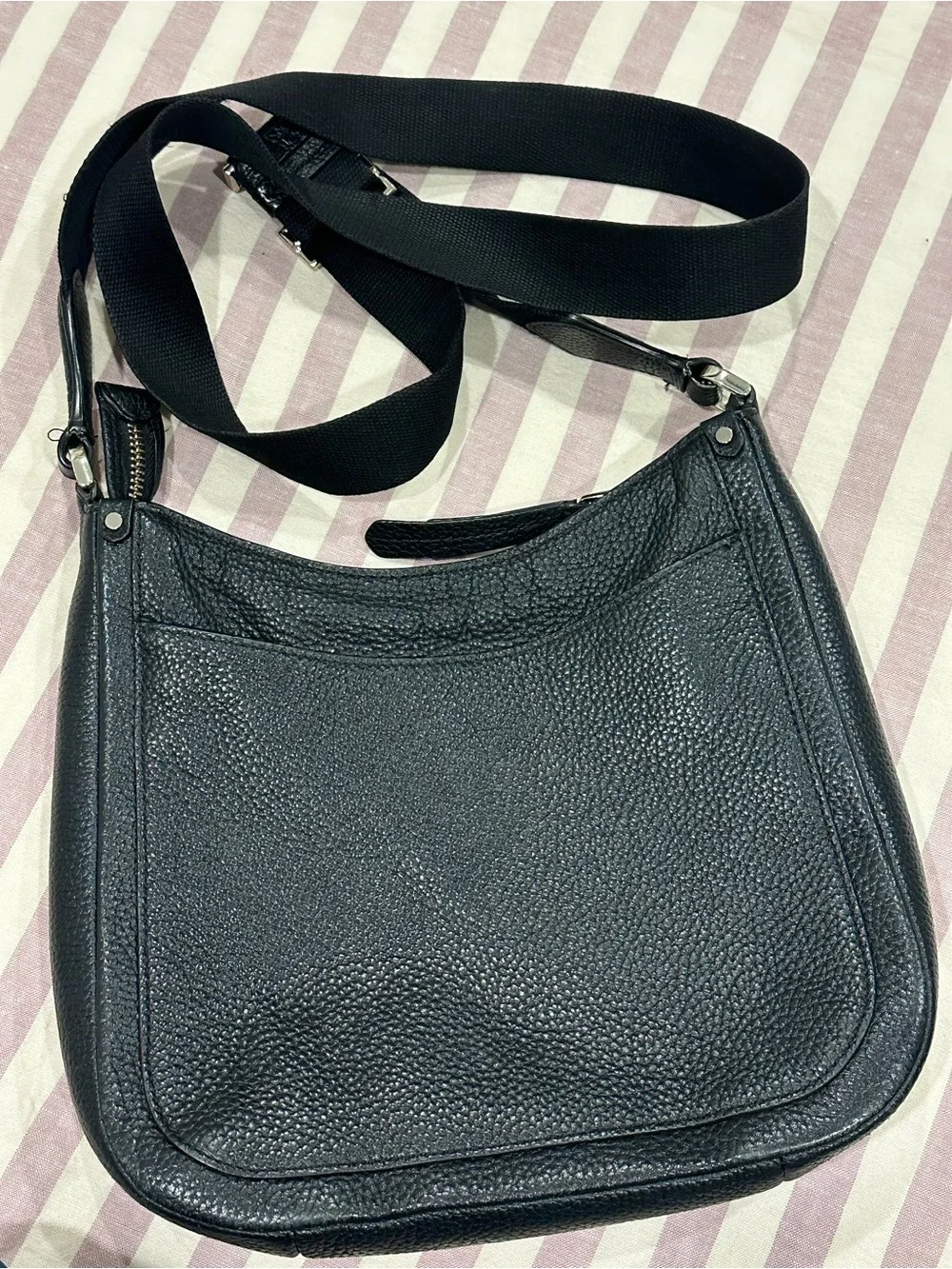 kate spade Black Pebbled Leather Crossbody Bag